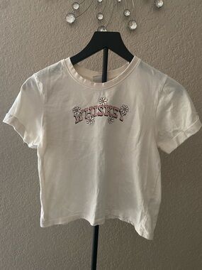 Vibe N’ Cream Short Sleeve Graphic Tee with Whiskey Print Size XS